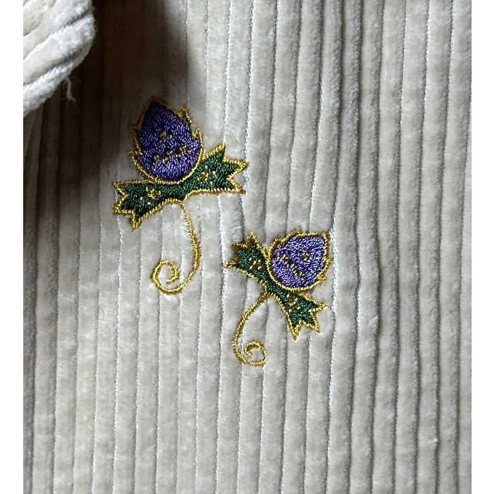 Disney Store Vintage Winnie the Pooh Eeyore Embroidered Corduroy Shacket Sz M - Picture 3 of 14